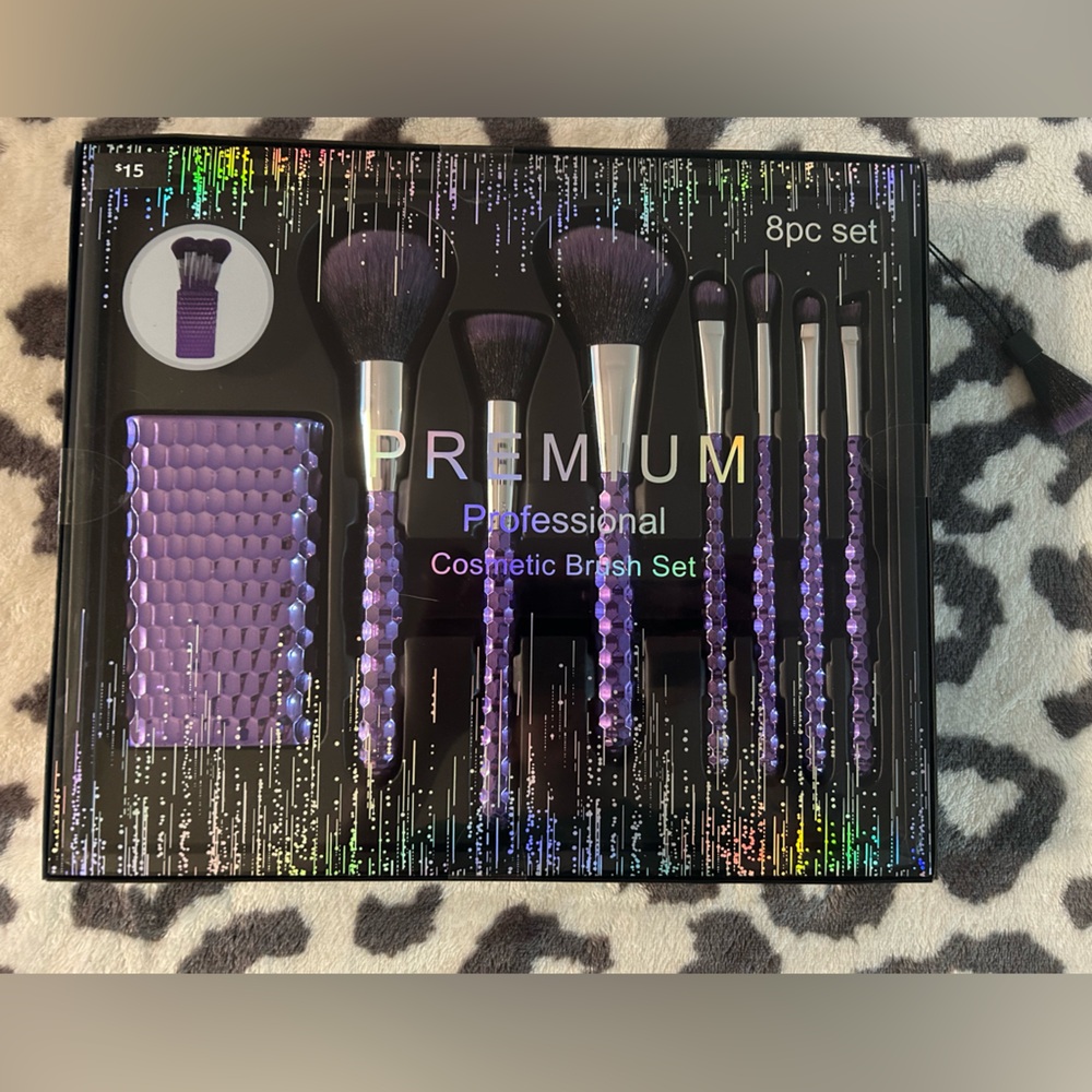 Purple Premium Cosmetic Brush Set
